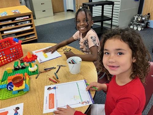 girls coloring