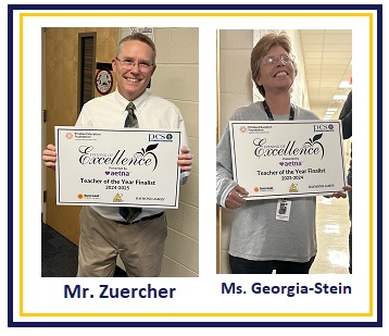  Zuercher and Georgia Gibbs High School Teachers of the Year