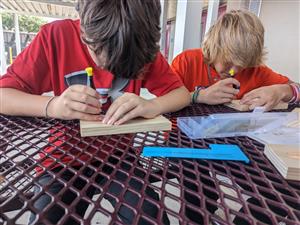 Students creating their MakerSpace 