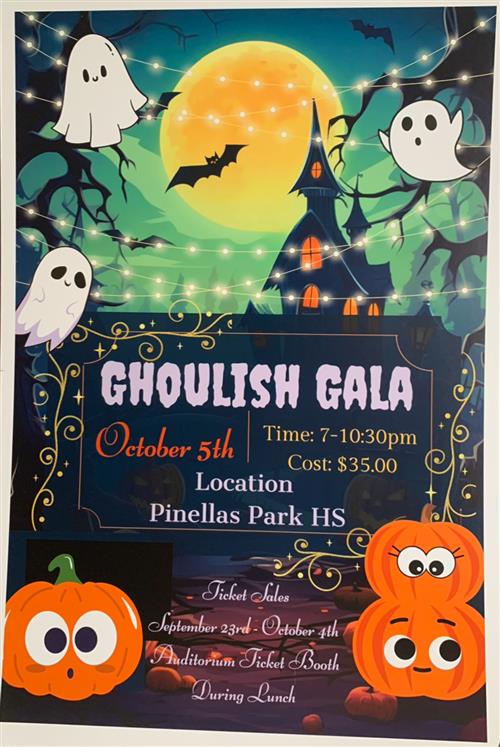 Homecoming dace - Ghoulish Gala - October 5th, 7-10:30 PM