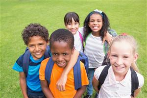 Students with their arms around each other 