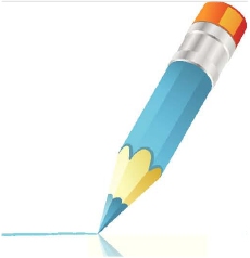blue pencil 