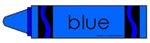 blue crayon 