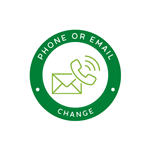 phone and email change icon