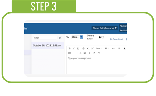 Click the drafted message to view details and make changes.