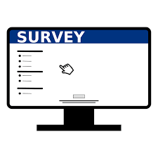  Computer screen that says survey