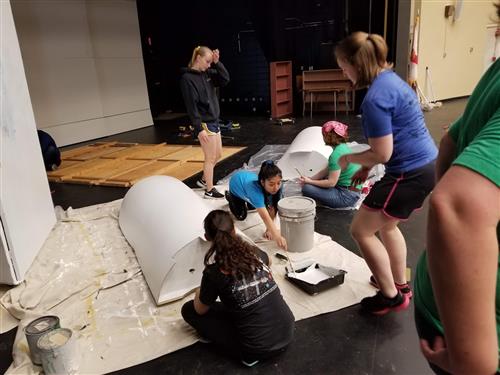 Set Building for the The Little Mermaid  