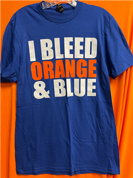 I Bleed Orange & Blue Blue T-Shirt