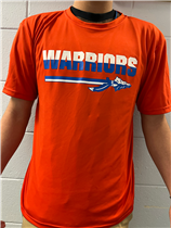 White and Blue Warriors Orange T-Shirt