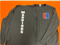 Warriors Vertical Black Long Sleeve