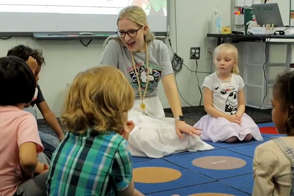  First day of first grade with first year teacher