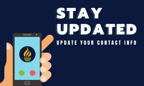  Stay Updated - Update your contact info!