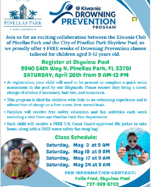  Kiwanis Club Swimming Safety Class