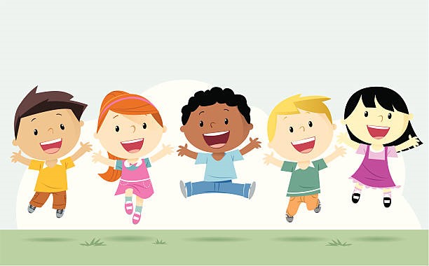  kids jumping