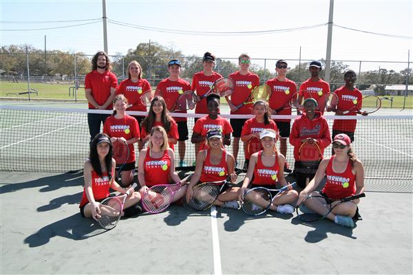 boys and girls tennis team photo