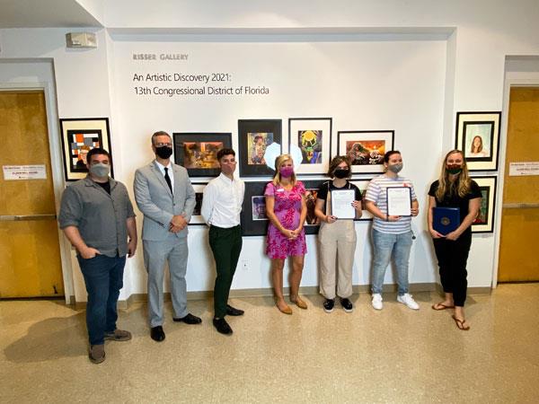 Congratulations to the students (and their art teachers!) for having their artwork selected for the Florida’s 13th Congressional District “An Artistic Discovery” High School Exhibition (see enclosed list). 17 art teachers from 10 public and private high schools submitted student artworks for the sho