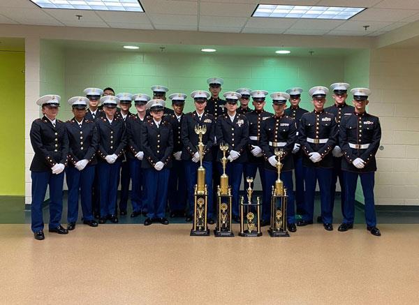 The Clearwater High Marine Corps JROTC placed second overall at the National High School Drill Team Championships.