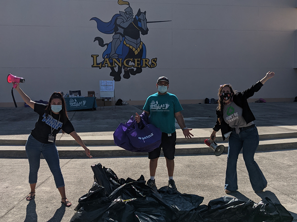 Meadowlawn Middle hosted their first annual Earth Day. 127 students signed up and about 90 participated in the clean-up.