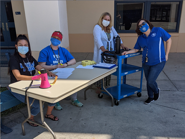 Meadowlawn Middle hosted their first annual Earth Day. 127 students signed up and about 90 participated in the clean-up. 