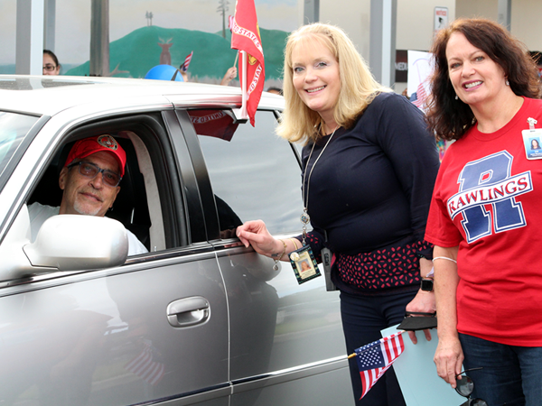 Veterans were welcomed by M.K. Rawlings Elementary the staff for the celebration on Veterans Day.