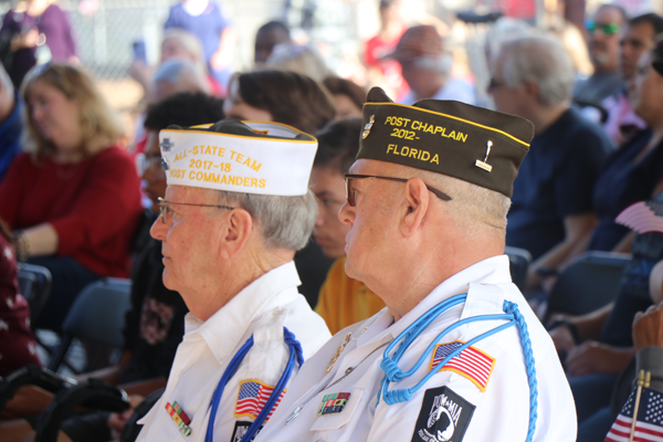 Seminole Elementary welcomes Veterans to school.