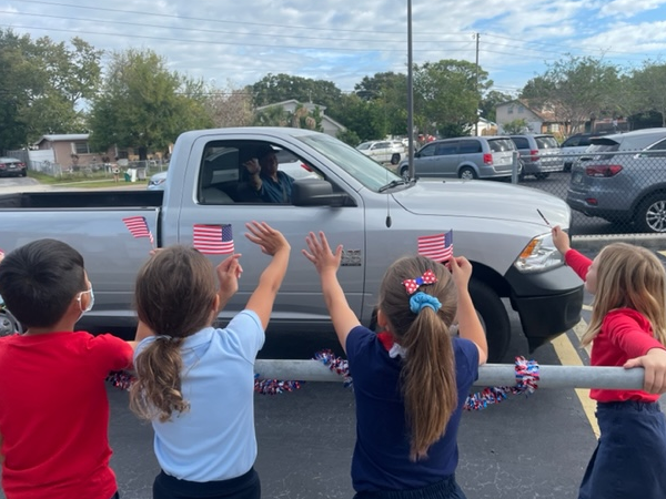 Veterans were welcomed to Starkey Elementary for a Veterans Day Celebration.