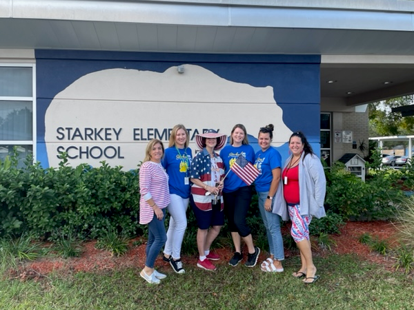 Starkey Elementary staff at the Veterans Day Celebration.