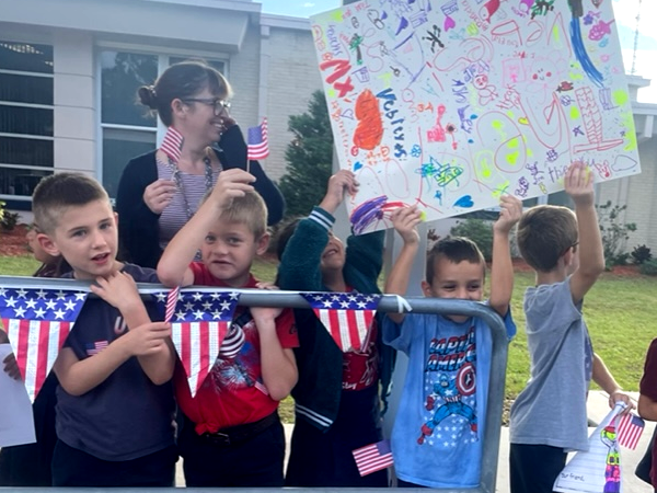 Starkey Elementary students celebrated veterans on Veterans Day.