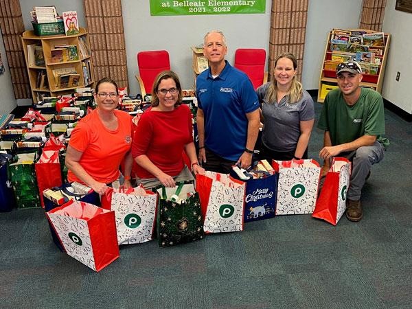 The town of Belleair delivered Thanksgiving meals for 20 families at Belleair Elementary.