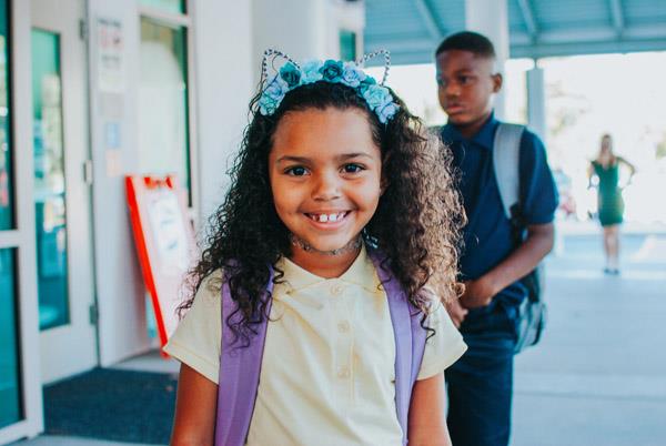 The first day of school for Gulfport Elementary students.