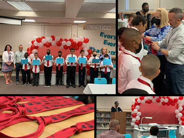 M.K. Rawlings Elementary held their 5000 Role Model induction ceremony with guest speaker Dr. Brimm.