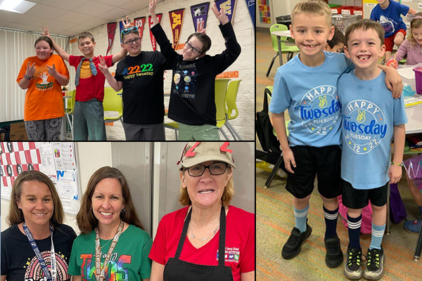 Orange Grove Elementary got creative in celebrating 2/22/22 TWOSDAY from Head to Toe!