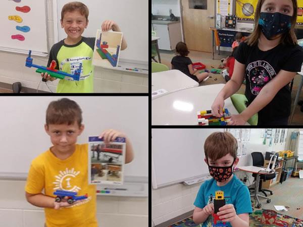 Orange Grove Elementary Gifted groups worked in the Creativity Lab to build working machines with Dacta Legos.