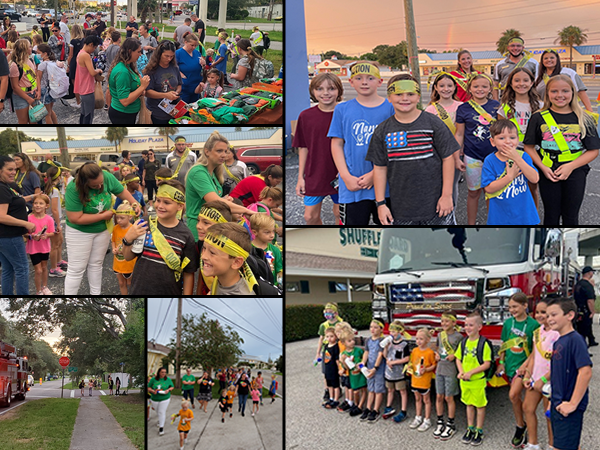 Orange Grove Elementary participated in Safe Walk to School.