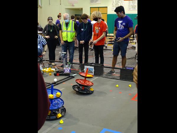 PCS students competed at the First Robotics competition at Seminole High School.