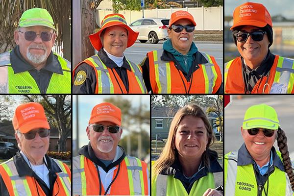 Rawlings Elementary shows appreciation to their crossing guards.