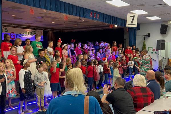 M.K. Rawlings Elementary celebrated the holidays with a show.