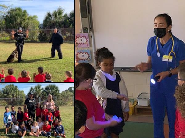 Members of the community visited M.K. Rawlings Elementary for the Great American Teach In.