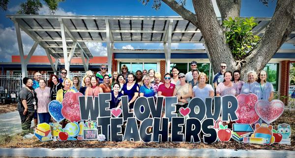 San Jose Elementary shows their support and love for their staff and teachers during Teacher Appreciation Week.