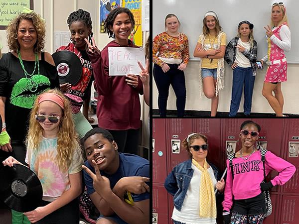 Seminole Middle students and staff dressed up for the Spirit Week challenge.