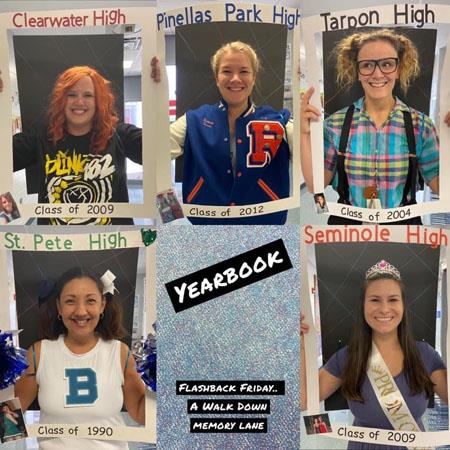 Educators who graduated from Pinellas County Schools participated in the Halloween parade at Lake St. George Elementary. 