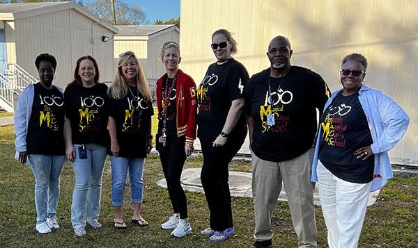 Happy 100th Day of School from the Educational Alternative Services/Alpha Program staff at Blanton Elementary School.