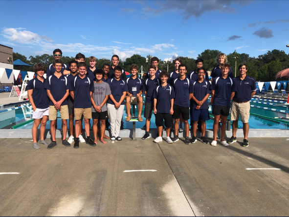 Palm Harbor University High wins the PCAC Boys Swimming Championship.