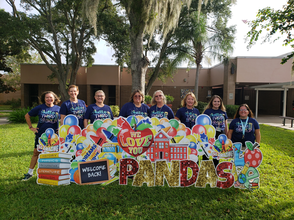 The Panda-tastic  3rd Grade Team of Eisenhower Elementary welcome students back to school.