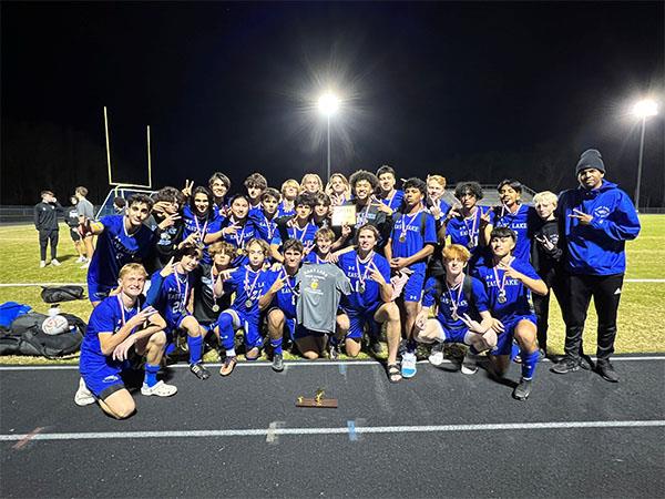 East Lake High Boys soccer team won the PCAC championship.