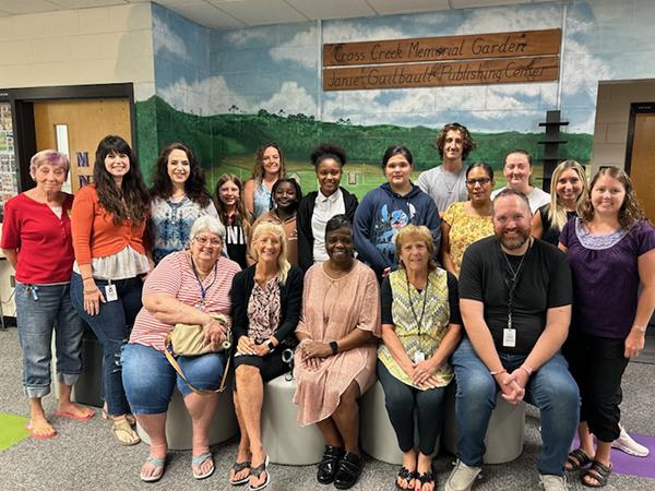 M.K. Rawlings Elementary celebrates their volunteers with the token of appreciation awards.