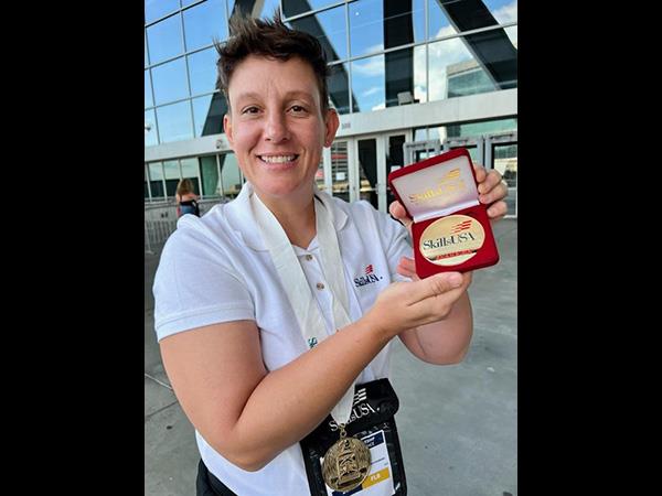 PTC – St. Petersburg student, won a gold medal at the Gold at Skills USA Championships for Early Childhood Education. 