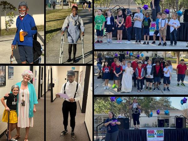 M.K. Rawlings Elementary celebrates the 100th day of school.