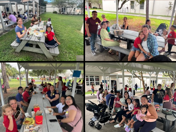 M.K. Rawlings Elementary families participated in the school's inaugural Lunch Munch event.