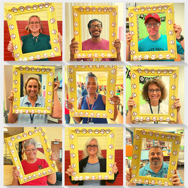 Cross Bayou Elementary staff had a school photo shoot on the first day of school.